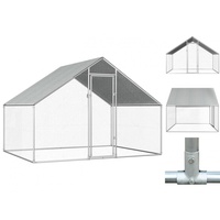 VidaXL Outdoor-Hühnerkäfig 2,75x2x1,92 m Verzinkter Stahl