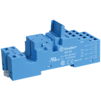Finder Fassung bl. f. DIN Schiene 94.54