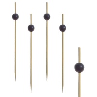 Papstar 250 Stück, Länge: 12,50 cm "Black Pearl"