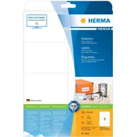 Herma Etiketten 105x74mm, ablösbar, weiß 25 Blatt 200 Etiketten)