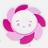 Elobra kids Kinderlampe Starlight Smile Lack Rosa