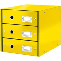 Leitz Schubladenbox Click & Store gelb 6048-00-16, DIN A4