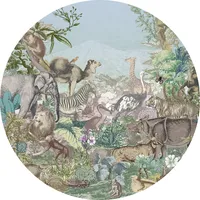 KOMAR Fototapete Animal Kingdom - Ø Durchmesser 125 cm