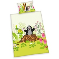 Herding Der kleine Maulwurf 2607201063 - Flanell-Bettwäsche, 40x60 cm