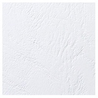 GBC Einbanddeckel, A5, LeatherGrain Karton, 100 Stück, weiß