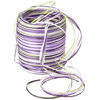 Präsent Geschenkband Raffia matt lila/grün/weiß 3,0 mm x 50,0