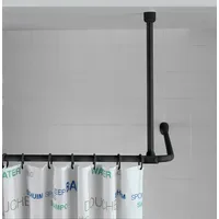 Wenko Deckenstütze für Duschstangen Schwarz 57 cm