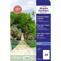 Avery Zweckform Fotopapier Premium Inkjet A4 250g