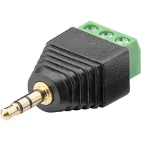 Goobay Terminal Block 3-pin > Klinke 3,5 mm Stecker