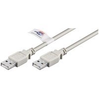 Goobay USB 2.0 Kabel (A-Stecker auf A-Stecker) 2m, Grau,