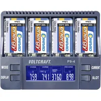 VOLTCRAFT P9-4 9V-Block-Ladegerät NiCd, NiMH, LiIon 9 V Block