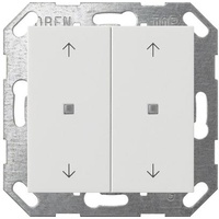 Gira Taster Wippe 2-fach Pfeile System 55 Reinweiß
