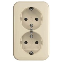 Busch-Jaeger SCHUKO-Doppelsteckdose 202 EAPB/11