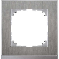Merten Decor-Rahmen 1fach, Edelstahl/aluminium MEG4010-3646