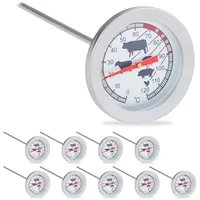 Relaxdays Grillthermometer 10 x Edelstahl silber