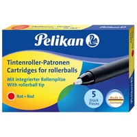 Pelikan Tintenroller-Patronen KM5, Rot, 5er Set