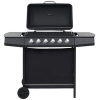 VidaXL Gasgrill mit 6 Brennern schwarz 44281