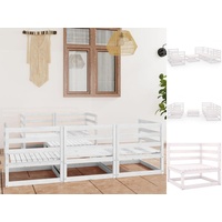 VidaXL Garten-Lounge-Set 6-tlg. weiß Kiefer