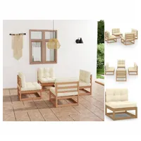 VidaXL Modell 19 Loungeset Kiefer braun