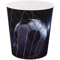 IDENA Papierkorb Fußball Motiv, 9 Liter