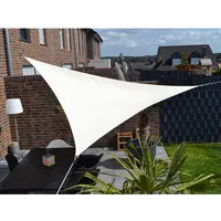 PEDDY SHIELD Floracord Dreiecksonnensegel Cremeweiß 300 cm x 300