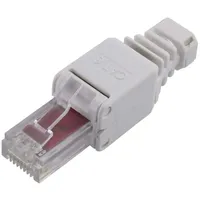TRU Components RJ45 Stecker, Cat 6 Stecker, gerade Polzahl