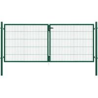 Floraworld Doppeltor Classic Einstabmattenfüllung Grün 75 x 300 cm