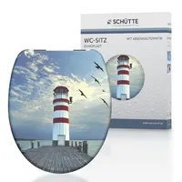 Schütte WC-Sitz Lighthouse Duroplast mit Absenkautomatik