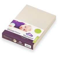 Träumeland TT02016 Spannbetttuch Jersey, beige, 75 x 100 cm