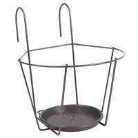 Pflanzen Kölle Haken-Blumentopfhalter 25 cm grau