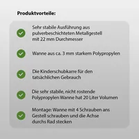 Baumarktplus Schubkarre Drache blau