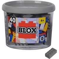 Simba Toys Blox 40 8er Steine grau 104114539