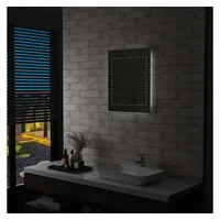 VidaXL Badezimmer-Wandspiegel mit LEDs 50x60 cm
