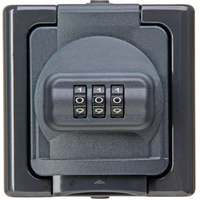 Kopp Blue ELECTRIC - Schutzkontakt-Steckdose mit Zahlenschloss, Farbe: anthrazit,