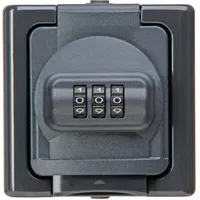 Kopp 109815008 Blue ELECTRIC - Schutzkontakt-Steckdose mit Zahlenschloss, Farbe: