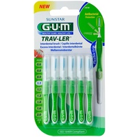 Sunstar GUM TRAV-LER 1,1mm Tanne grün Interdental+6Kappen