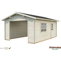 Palmako Holzgarage Roger ohne Tor 360 cm x 550