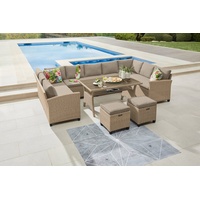 Konifera Gartenlounge-Set »Rotterdam«, (Set, 20 tlg., 3x 3er Sofa,