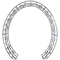 Garden Pleasure Rankgitter LAMOS Metall schwarz oval 200,0 x