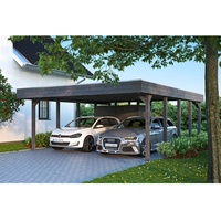 SKANHOLZ Carport Friesland Set 4 Schiefergrau 557 x 708