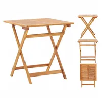 VidaXL Gartentisch Klappbar 70x70x75 cm Massivholz Akazie