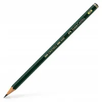 Faber-Castell Bleistift CASTELL 9000 4B 12 St. Grün/Schwarz