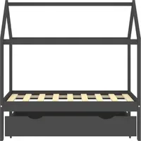 VidaXL Kinderbett mit Schublade 70 x 140 cm Kiefer