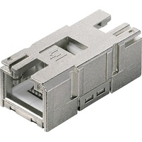 Telegärtner STX V1 RJ45-Kupplungseinsatz Cat.6 100007533 Kupplung, gerade Pole: