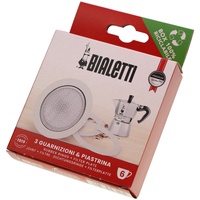 Bialetti 3 x Dichtungsringe inkl. Filtersieb