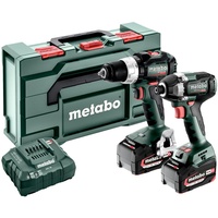 Metabo BSLBL+SSD200LTBL Akku-Bohrschrauber, Akku-Schlagschrauber inkl. Akku inkl. Ladegerät