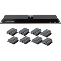 TECHLY HDMI 1x8 Extender Splitter over CAT6/6a/7 50m with