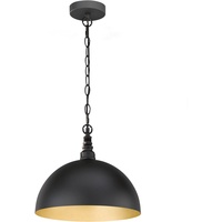 Fischer & Honsel Pendelleuchte Leitung 1-flammig Schwarz/Gold