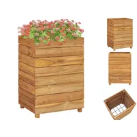 VidaXL Hochbeet 50x40x72 cm Teak und Stahl