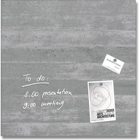 Sigel Glas-Magnettafel artverum® 48,0 x 48,0 cm Design Sichtbeton